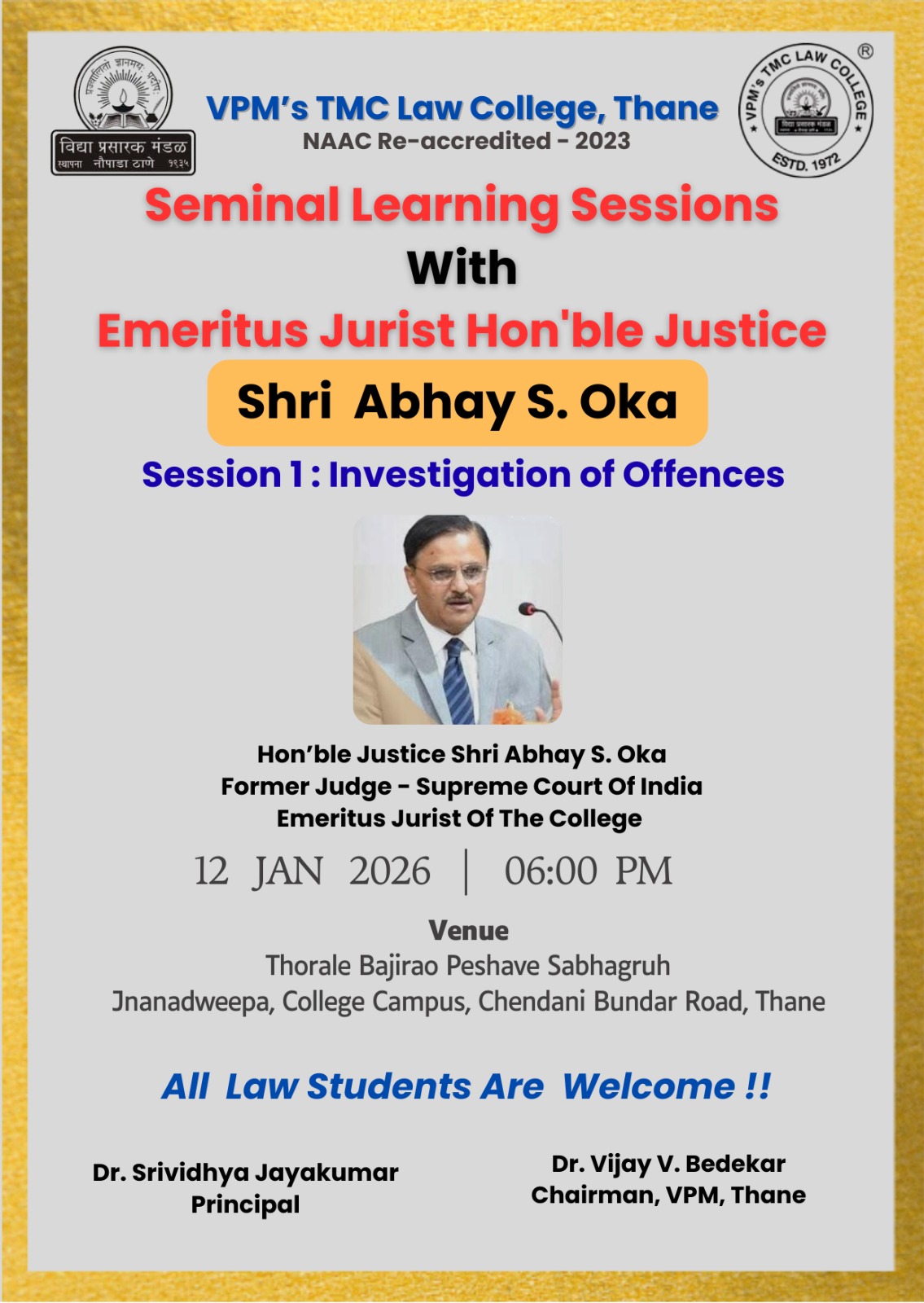 Abhay S Oka