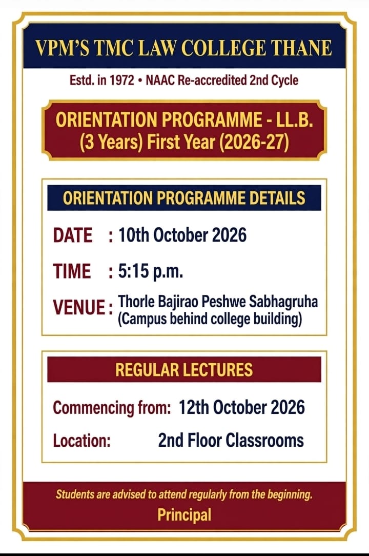 FY LL.B. Orientation 2026